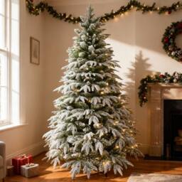 Shatchi 6FT Prelit Green Lapland Fir Christmas Tree Warm White LEDs - thumbnail 3