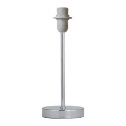 First Choice Lighting Set of 2 Chrome Stick Table Lamps Base Only in Silver - thumbnail 2