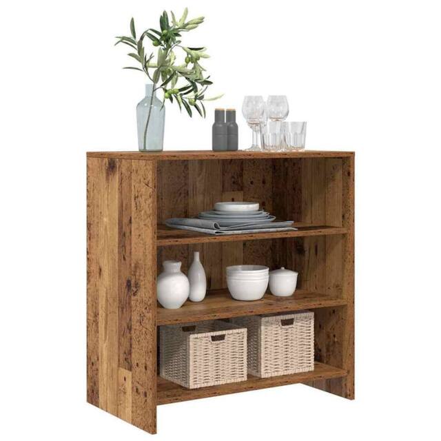 Berkfield Home Sideboard Old Wood 70x41x75 cm Engineered Wood in Brown - Size: 70 x 41 x 75 cm - image 1