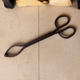 Charles Bentley Cypress Fireside Tongs Iron Black Antique