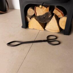 Charles Bentley Cypress Fireside Tongs Iron Black Antique - thumbnail 3