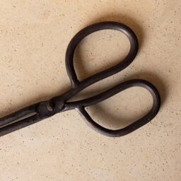 Charles Bentley Cypress Fireside Tongs Iron Black Antique - thumbnail 2