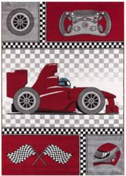 Bravich LTD Racing Car Rug - Kids in Red - Size: 120 cm x 170 cm - thumbnail 2