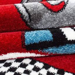 Bravich LTD Racing Car Rug - Kids in Red - Size: 120 cm x 170 cm - thumbnail 3