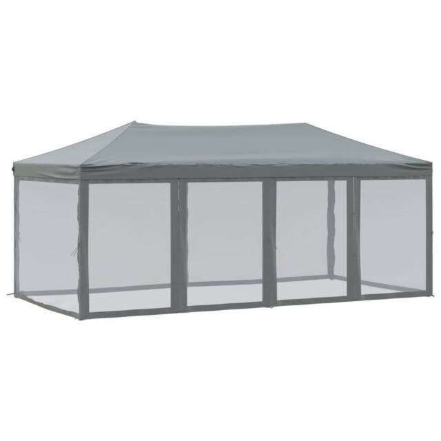 Berkfield Home Folding Party Tent with Sidewalls Anthracite 3x6 m in Dark Grey - image 1