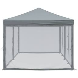 Berkfield Home Folding Party Tent with Sidewalls Anthracite 3x6 m in Dark Grey - thumbnail 4