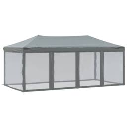 Berkfield Home Folding Party Tent with Sidewalls Anthracite 3x6 m in Dark Grey