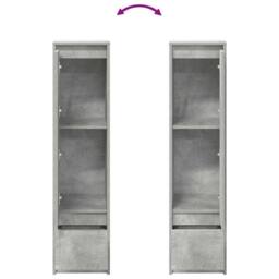 Berkfield Home Highboard Concrete Grey 29.5x34x119.5 cm Engineered Wood - thumbnail 9