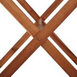 Berkfield Home Garden Table 110x67x74 cm Solid Acacia Wood in Brown - Size: 110 x 67 x 74 cm - thumbnail 4