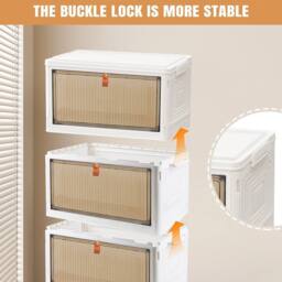 EONLION 4Tier Plastic Storage Drawers Box Tower in White - Size: 500mm - thumbnail 4
