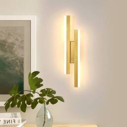Goeco LED Interior Wall Light 16W Gold Modern LED Wall Lamp Warm White 3000K - thumbnail 2