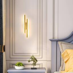 Goeco LED Interior Wall Light 16W Gold Modern LED Wall Lamp Warm White 3000K - thumbnail 3