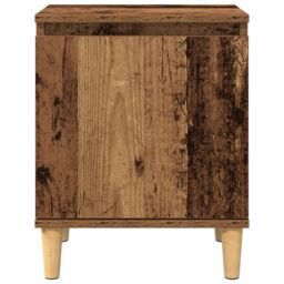 Berkfield Home Old Wood Bedside Table Old wood Solid Reclaim wood 40 x 30 x 50 cm in Brown - thumbnail 6
