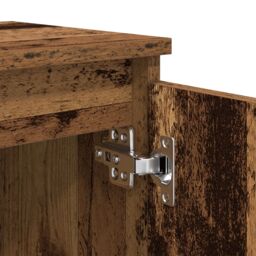 Berkfield Home Old Wood Bedside Table Old wood Solid Reclaim wood 40 x 30 x 50 cm in Brown - thumbnail 9