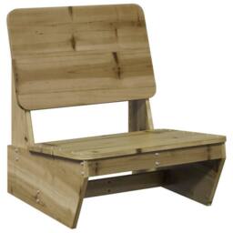 Berkfield Home Beautiful Garden Chairs 2 pcs 60x64x70.5 cm Impregnated Wood Pine in Brown - thumbnail 1