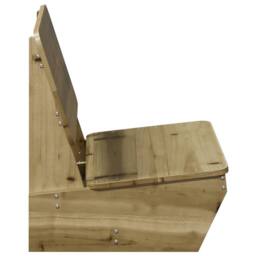 Berkfield Home Beautiful Garden Chairs 2 pcs 60x64x70.5 cm Impregnated Wood Pine in Brown - thumbnail 5