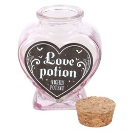 Something Different Love Potion Glass Heart Bottle in Pink - thumbnail 4