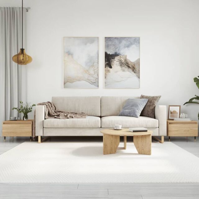 Berkfield Home Coffee Tables 2 pcs Sonoma Oak 50x46x35 cm Engineered Wood in Brown - Size: 50 x 46 x 35 cm - image 1