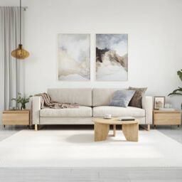 Berkfield Home Coffee Tables 2 pcs Sonoma Oak 50x46x35 cm Engineered Wood in Brown - Size: 50 x 46 x 35 cm - thumbnail 1