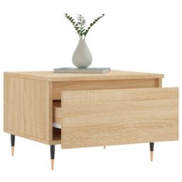 Berkfield Home Coffee Tables 2 pcs Sonoma Oak 50x46x35 cm Engineered Wood in Brown - Size: 50 x 46 x 35 cm - thumbnail 4