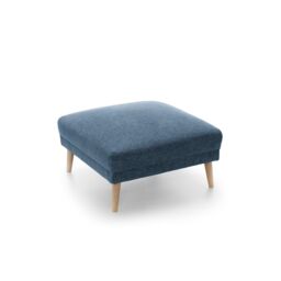 Abakus Direct Harper Footstool - Durable & Easy Clean Upholstery in Dark Blue - thumbnail 5