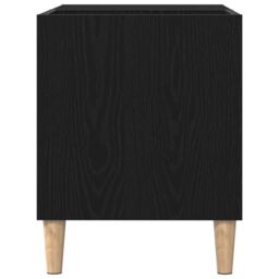 Berkfield Home Record Cabinet Black Oak 84, 5x38x48 cm Engineered Wood - Size: 5 x 38 x 48 cm - thumbnail 7