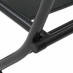 Berkfield Home 3 Piece Folding Bistro Set Anthracite Steel in Black - thumbnail 8