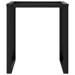 Berkfield Home Dining Table Legs O-Frame 60x60x73 cm Steel in Black - Size: 60 x 60 x 73 cm - thumbnail 4