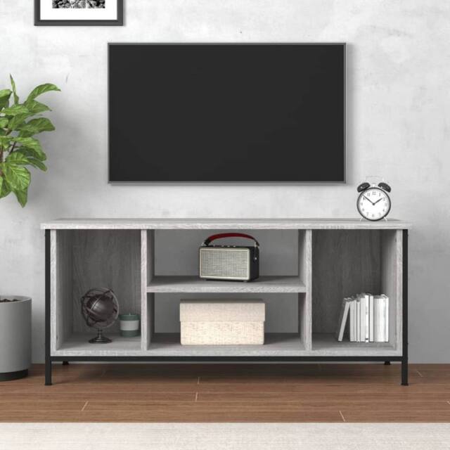 Berkfield Home TV Cabinet Grey Sonoma 102x35x45 cm Engineered Wood - Size: 102 x 35 x 45 cm - image 1