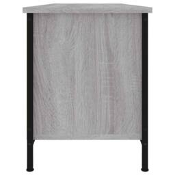 Berkfield Home TV Cabinet Grey Sonoma 102x35x45 cm Engineered Wood - Size: 102 x 35 x 45 cm - thumbnail 6
