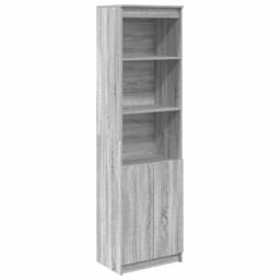 Berkfield Home Highboard Grey Sonoma 50x35x180 cm Engineered Wood - Size: 50 x 35 x 180 cm - thumbnail 3