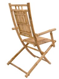 Nordlys Set of 2 Solid Bamboo Chairs in Brown - thumbnail 6