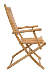 Nordlys Set of 2 Solid Bamboo Chairs in Brown - thumbnail 7