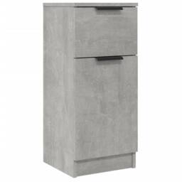Berkfield Home Sideboard Concrete Grey 30x30x70 cm Engineered Wood - Size: 30 x 30 x 70 cm - thumbnail 1