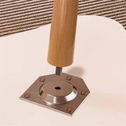 FLAVORA 2 Layer Brown Coffee Table Cloud Tea Table Modern Living Room Desk - thumbnail 2