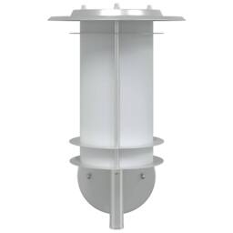 Berkfield Home Outdoor Wall Lights 2pcs Silver Stainless Steel - thumbnail 4