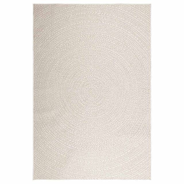 Berkfield Home Rug ZIZUR Cream 160x230 cm Jute Look Indoor & Outdoor - Size: Medium - image 1