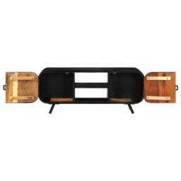 Berkfield Home TV Cabinet 110x30x45 cm Solid Reclaimed Wood - Size: 110 x 30 x 45 cm - thumbnail 5
