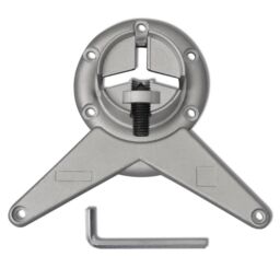 Berkfield Home 4 Height Adjustable Table Legs Chrome 1100 mm in Silver - thumbnail 4