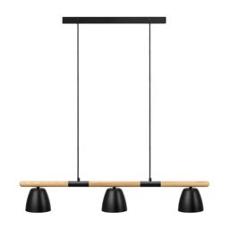 Nordlux Modern Indoor Metal Wood Black Mains Powered, IP20 - thumbnail 1