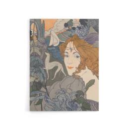 "Artery8 Homecoming Dream Painting Canvas Wall Art Print Georges de Feure in Blue - Size: W18"" x H24""" - thumbnail 1