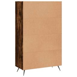 Berkfield Home Highboard Smoked Oak 69.5x31x115 cm Engineered Wood in Brown - thumbnail 8