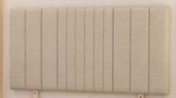 Somnior Alexas 2 Draw Divan Bed Base with Headboard Tweed Fabric in Natural - Size: Small Single - thumbnail 4
