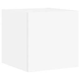 Berkfield Home 4 Piece TV Wall Cabinets with LED Lights White - thumbnail 8