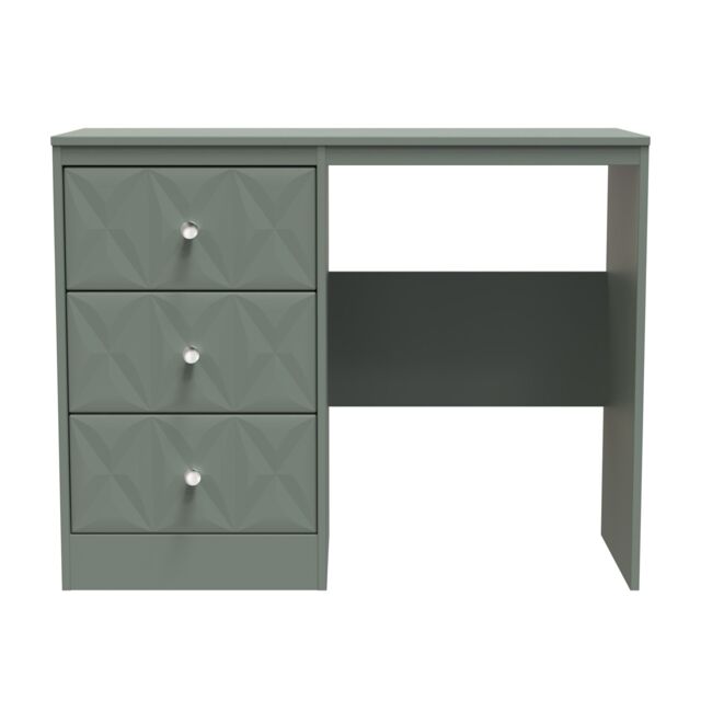 Ready Assembled 2 U Memphis 3 Drawer Desk/ dressing Table (Ready Assembled) in Pale Green - Size: Medium - image 1