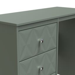 Ready Assembled 2 U Memphis 3 Drawer Desk/ dressing Table (Ready Assembled) in Pale Green - Size: Medium - thumbnail 4