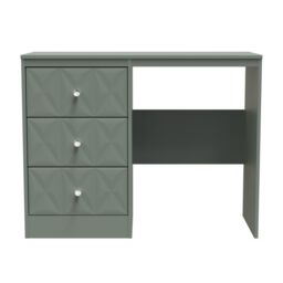 Ready Assembled 2 U Memphis 3 Drawer Desk/ dressing Table (Ready Assembled) in Pale Green - Size: Medium