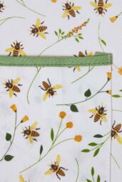 Homescapes Kneeling Pad for Garden with Floral Bee Design in Green - thumbnail 4