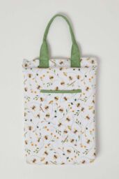 Homescapes Kneeling Pad for Garden with Floral Bee Design in Green - thumbnail 1