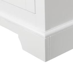 Teamson Home Freestanding Bathroom Storage Cabinet with Adjustable Shelves in White - thumbnail 7